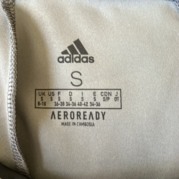 Women’s grey adidas camp leggings size 6 - Picture 5 of 7